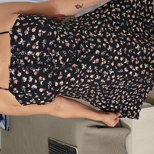 Mossimo Supply Co. Black Floral Dress